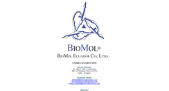 Desktop Screenshot of biomolecuador.com
