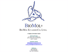 Tablet Screenshot of biomolecuador.com